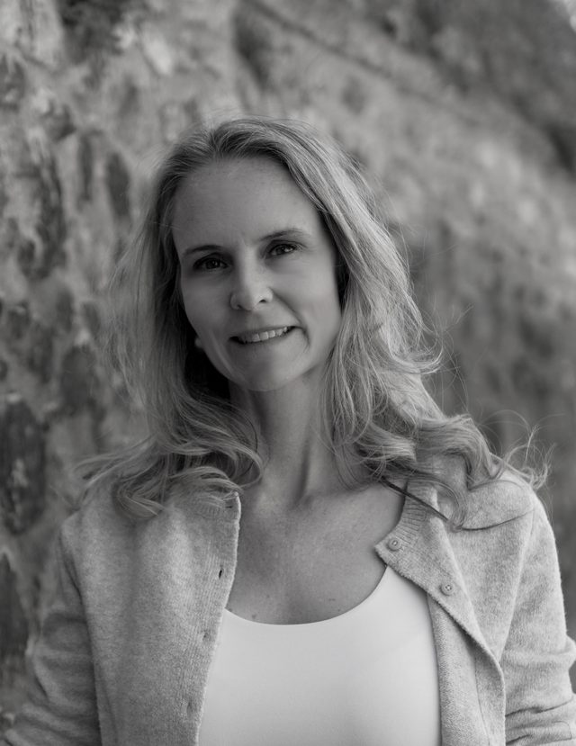 Theresa Abell Haynes, author portrait, black and white